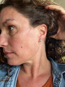 Moonstone stud earrings