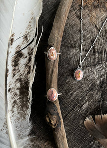 Mexican Fire Opal Ring - teardrop