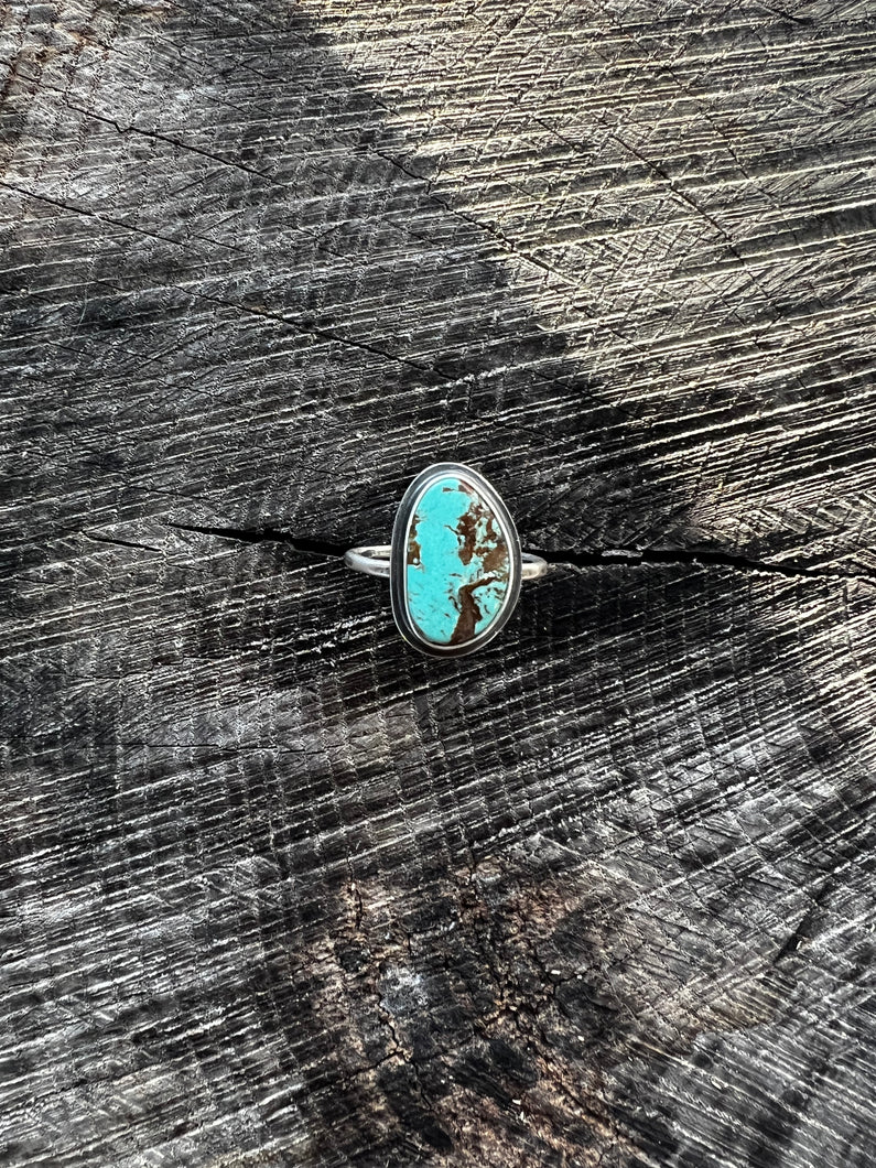 King’s Manassa Turquoise stacker ring
