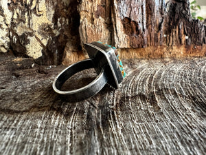 Royston Turquoise Square Ring