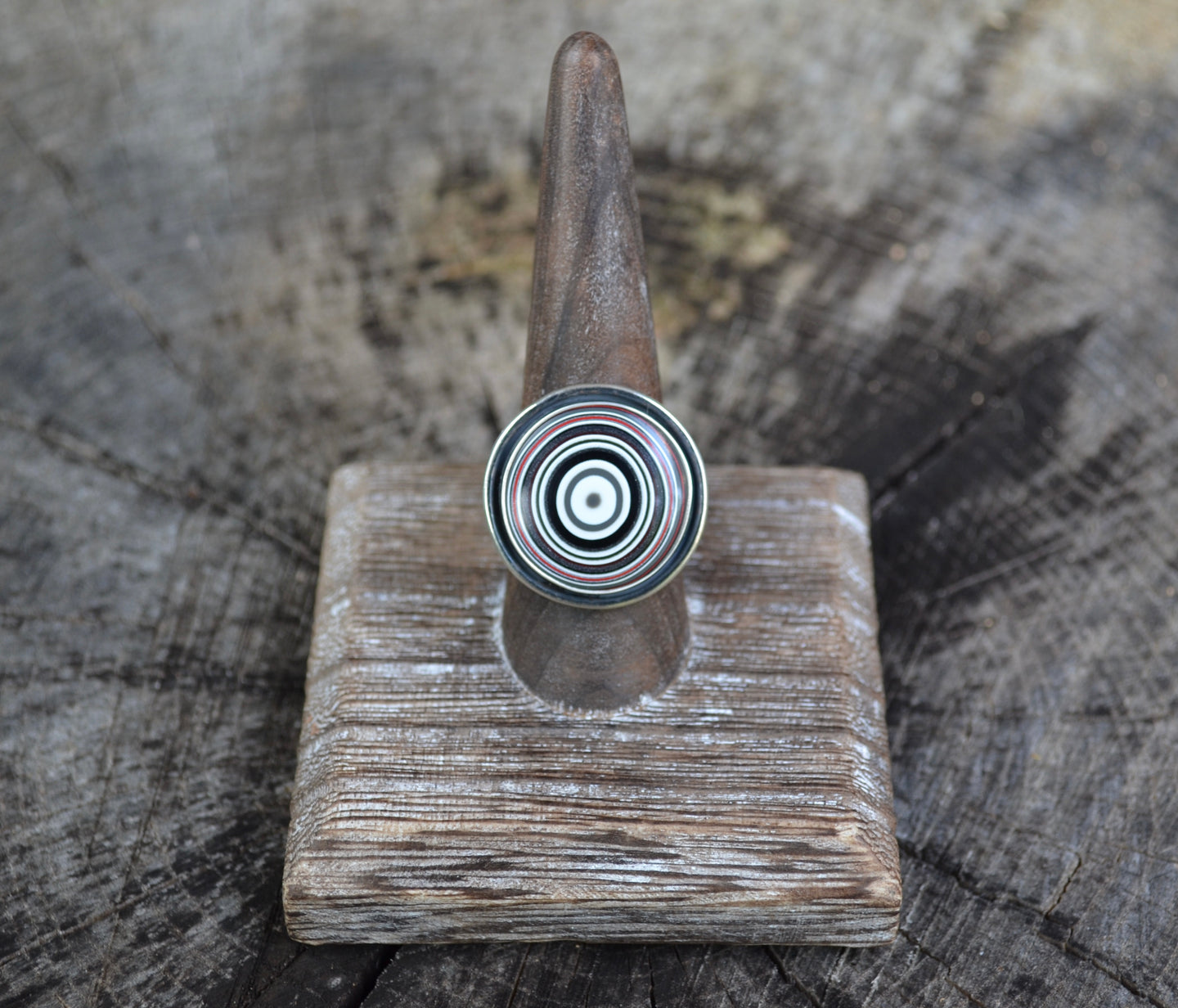 Fordite Round Ring
