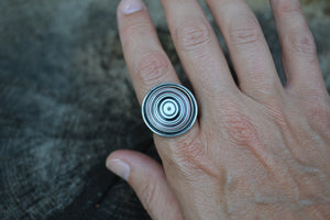 Fordite Round Ring