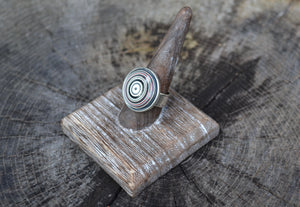 Fordite Round Ring